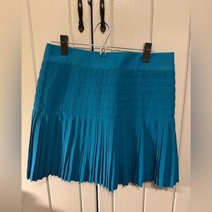 J. Crew Teal Pleated Mini Skirt